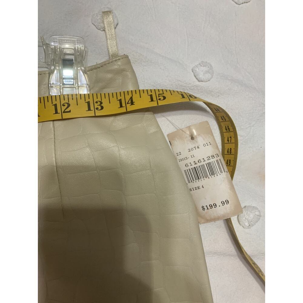 Pelle Studios Wilson's leather Skirt Camel Pencil Size 4 NWT Career Office Flaw - Picture 5 of 12